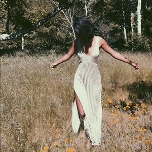 Zara Gold Knit Dress Sz M